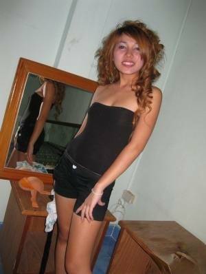 Cute Thai girl with a shaved pussy takes a shower before sex with a Farang - Thailand on dollser.com