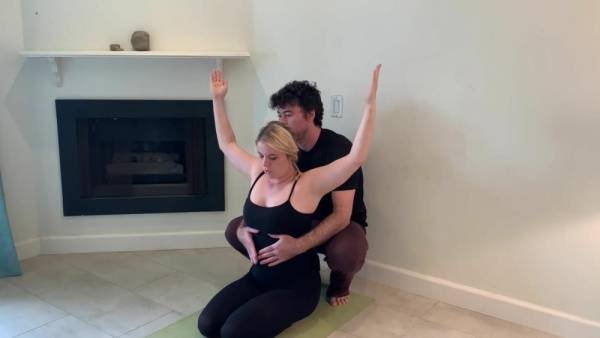 Stepson helps stepmom with yoga and stretches her pussy1 on dollser.com