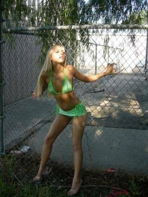 Blonde teen Jana Jordan models by herself in a few bikini combos - Jordan on dollser.com