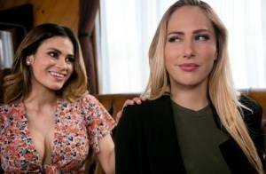 Carter Cruise and Vanessa Veracruz have lesbian sex during a home invasion on dollser.com
