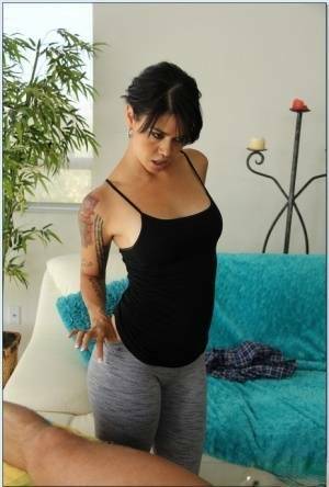 Horny asian MILF Dana Vespoli gives a blowjob and gets fucked hardcore on dollser.com