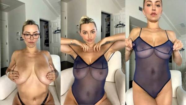 Lindsey Pelas Nude See Through Try On Video Leaked on dollser.com