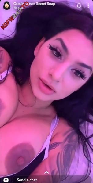Cassie Curses big boobs & pussy tease snapchat premium xxx porn videos on dollser.com