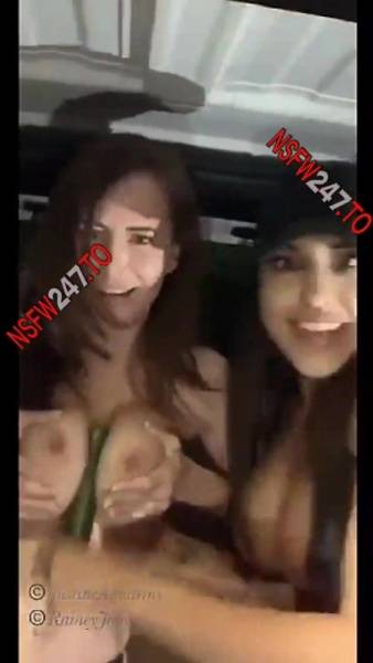 Justine Aquarius & Rainey James cucumber masturbating with anal plug snapchat premium xxx porn videos on dollser.com