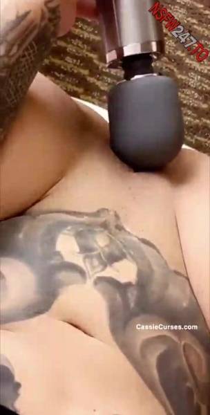 Cassie Curses Hitachi masturbating on the floor snapchat premium xxx porn videos on dollser.com
