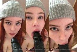 Okichloeo Deepthroat Dildo Blowjob Video Leaked on dollser.com