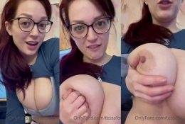 Tessa Fowler Topless Big Tits Strip Video Leaked on dollser.com