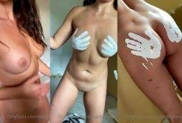 Naked Bakers Nude Paint Hands On Boobs Video Leaked on dollser.com