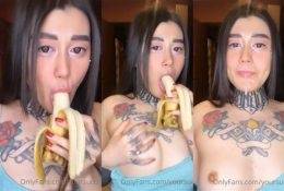 Yoursuccub OnlyFans Banana Sucking Video on dollser.com