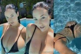 Angela White OnlyFans Teasing You in Pool Video on dollser.com