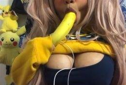 ASMR Pika Patreon Banana Lollipop Video on dollser.com