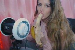 Luz ASMR Eating A Banana Video on dollser.com