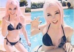 Belle Delphine Sexy Holiday Fun in the Pool Video on dollser.com