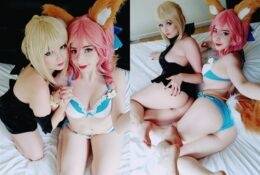 Hidori Rose X Miko Sexy Cosplay Selfies on dollser.com