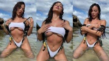 Ana Cheri Nude Teasing at Beach Video Leaked on dollser.com