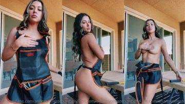 Arianny Celeste Nude in Carpenter Dress Teasing Video Leaked on dollser.com