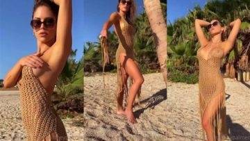 Brittney Palmer Nude Teasing At Beach Video Leaked on dollser.com