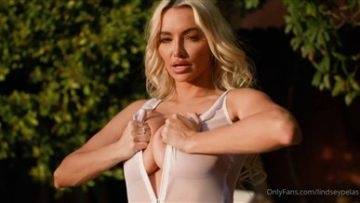 Lindsey Pelas Nude See Through Lingerie Tease Video on dollser.com