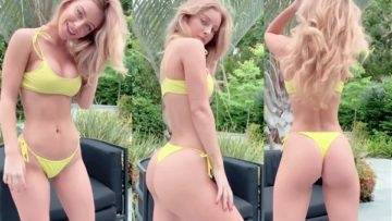 Daisy Keech Nude Dancing In Yellow Bikni Video Leaked on dollser.com