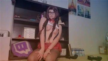 Jaxerie Nude Twitch Leaked School Girl Teasing Porn Video on dollser.com