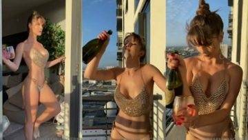 Amanda Cerny Leaked Nude New year Celebration Video on dollser.com