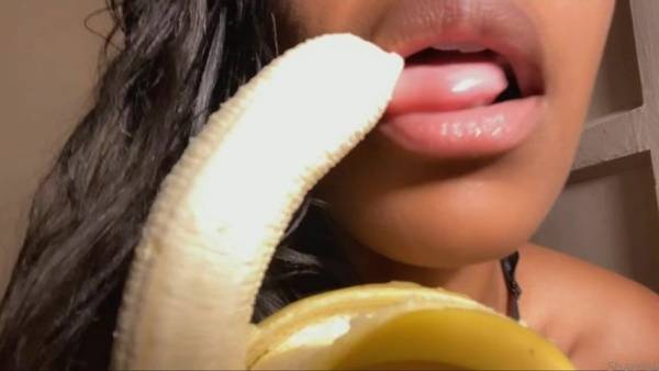 Crishhh ASMR - Slow Sensual Sucking Banana and Touching on dollser.com