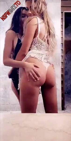 Juli Annee tease with sexy friend snapchat premium xxx porn videos on dollser.com