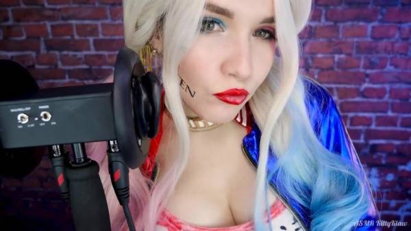 Kitty Klaw ASMR - Harley Quinn Licking & Mouth sounds on dollser.com