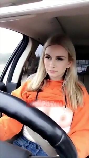 Aria Rayne boobs flashing while driving snapchat premium xxx porn videos on dollser.com