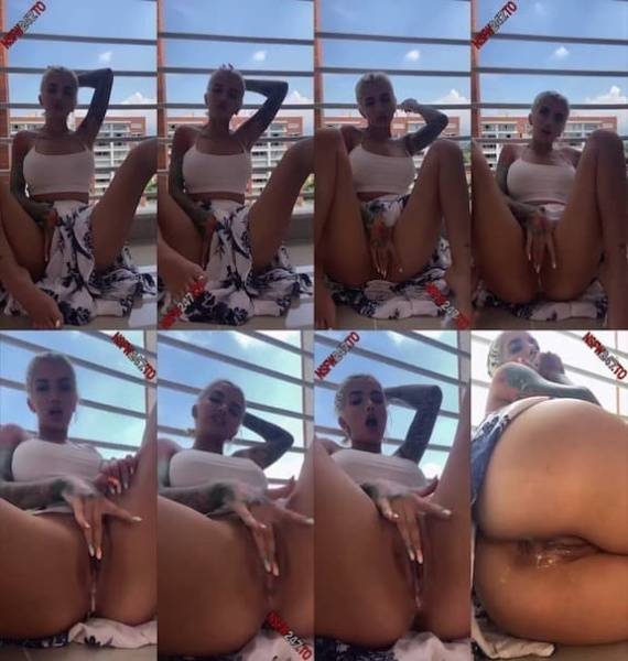 Agata Ruiz - pussy fingering on balcony snapchat premium 2021/01/11 on dollser.com