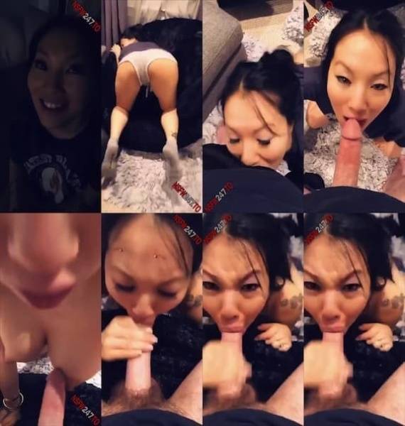 Asa Akira POV blowjob & cum on boobs snapchat premium 2020/01/29 on dollser.com