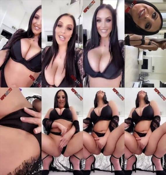 Angela White quick pussy play on porn set snapchat premium 2020/01/18 on dollser.com