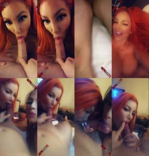 Nicolette Shea with friend sucking dick POV snapchat premium 2019/11/27 on dollser.com