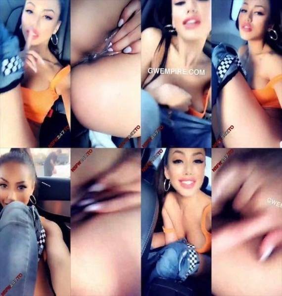 Gwen Singer pussy play in car snapchat premium 2019/10/05 on dollser.com