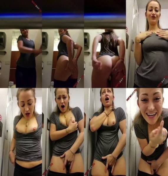 Dani Daniels airplane toilet masturbation snapchat premium 2019/10/19 on dollser.com