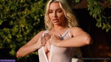 Lindsey Pelas Nude See Through Lingerie Tease Video on dollser.com