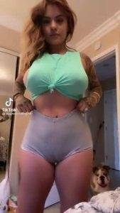 Leaked Tiktok Porn Camel toe and tit bouta pop out Mega on dollser.com