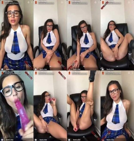 Lana Rhoades naughty school girl masturbation snapchat premium 2019/07/28 on dollser.com