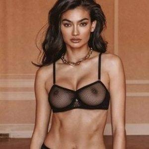 Delphine KELLY GALE SHOWS OFF HER TITS IN SEE THRU LINGERIE on dollser.com