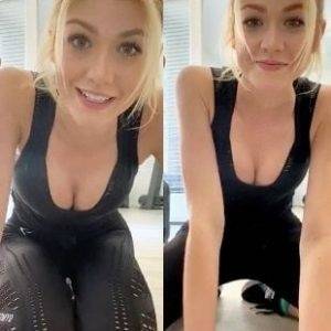 Delphine KATHERINE MCNAMARA SKILLED AT SUBTLY SHOWING HER TITS on dollser.com