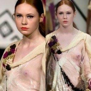 Delphine KAREN GILLAN NUDE TITTY SEE THROUGH PICS ENHANCED on dollser.com