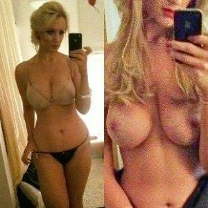 Delphine CATHERINE TYLDESLEY TOPLESS NUDE SELFIES on dollser.com