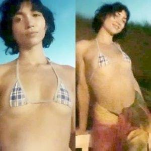 Delphine ROWAN BLANCHARD TEEN TITS AND ASS IN A TINY THONG STRING BIKINI on dollser.com