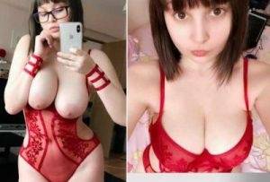 Hidori Rose Nude Leaked Red Lacy Lingerie Photos Thotbook on dollser.com