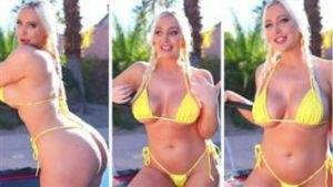 Tara Babcock Youtuber Yellow Bikini Video Leaked on dollser.com