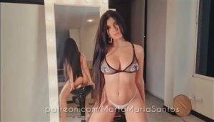 Marta Maria Santos Nude White Thong Teasing Video Leaked on dollser.com