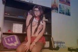 Jaxerie Nude Twitch School Girl Teasing Porn Video Leaked Thothub.live on dollser.com