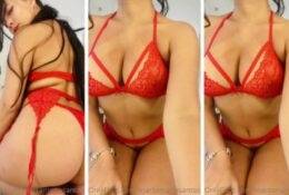 Marta Maria Santos Red Undies Tease on dollser.com