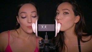 Orenda ASMR Nude Twin Ear Eating OnlyFans Video on dollser.com