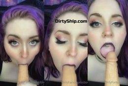 Dovey ASMR Dildo Blowjob Porn Video on dollser.com